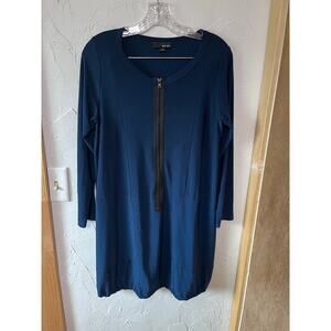 Sun Kim Blue‎ Tunic Top Sz S